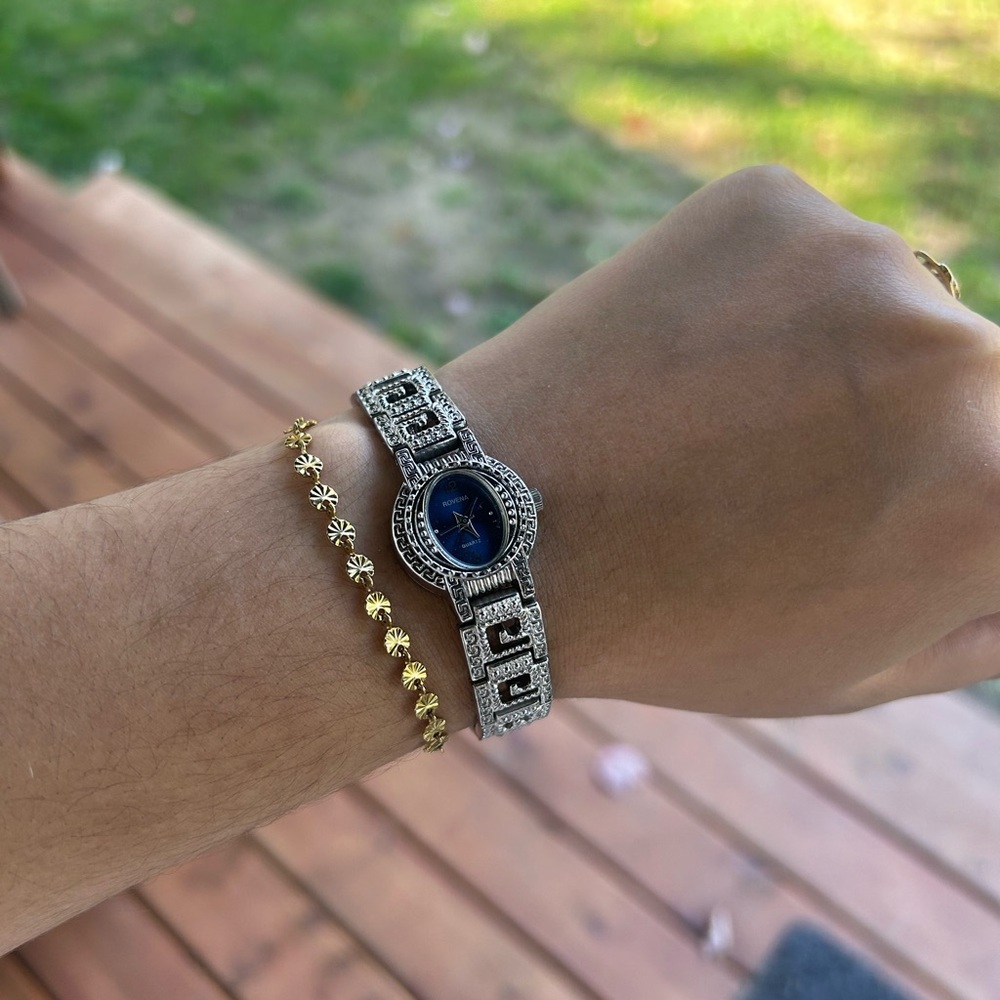 Sophisticated Silver and Gold Women's Bracelet Set